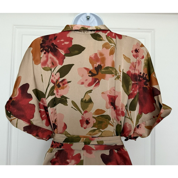 Dress Forum NWT Maxi Praline Bloom Tulip Tie Waist Dress Size M Chic Elegant - Picture 9 of 16